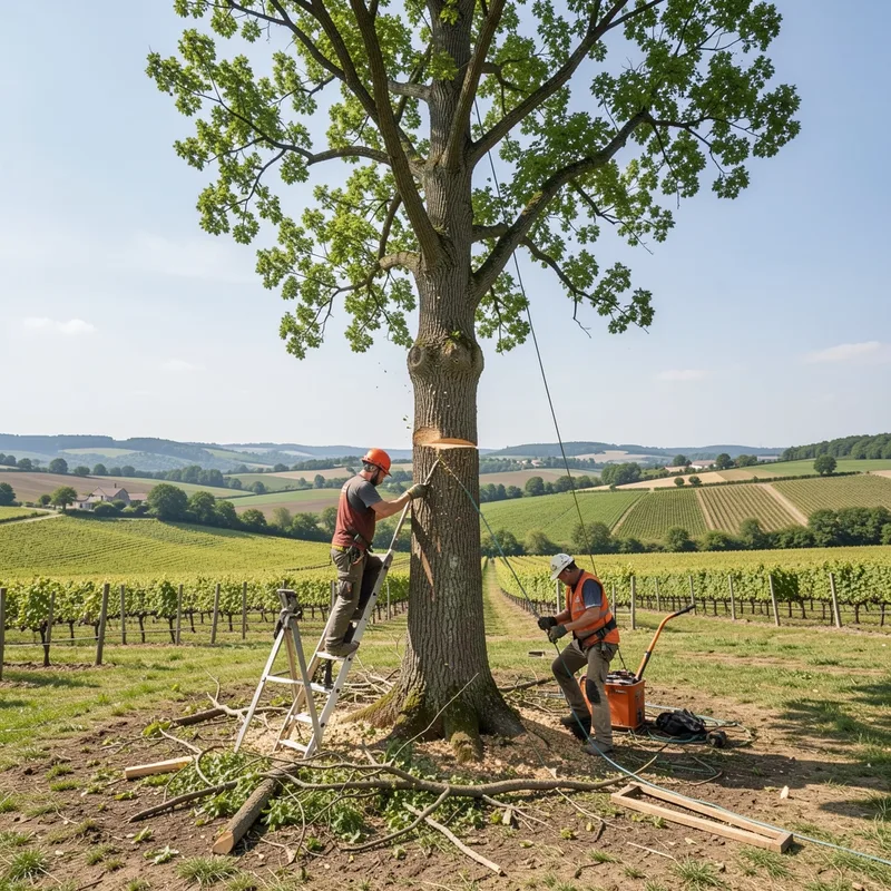 Abattage d'arbre à Villefranche-sur-Saône et dans le Beaujolais